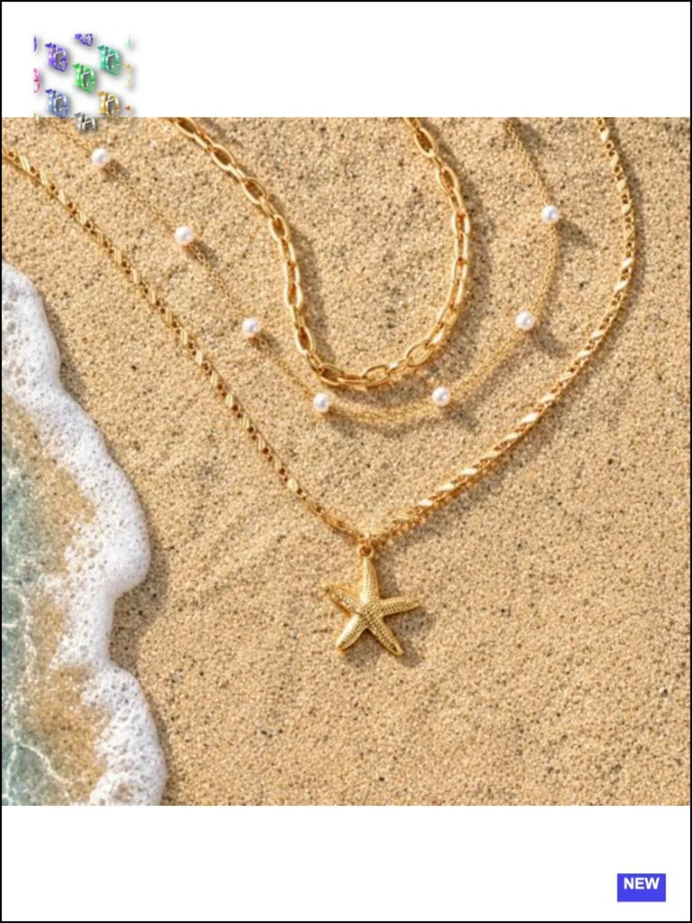 Non Tarnish Waterproof 14K Gold Plated Pearl Necklace Stack Dainty Choker